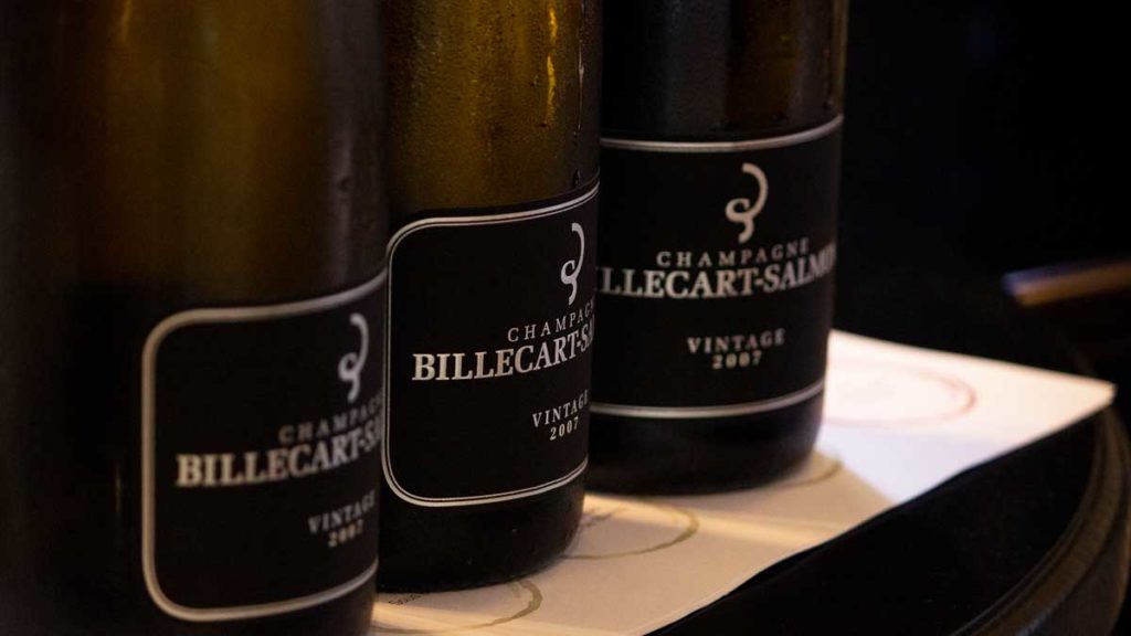 Champagne Billecart-Salmon 07 Extra Brut at Dhall & Nash Neo masterclass