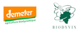 Demeter and Biodyvin logos