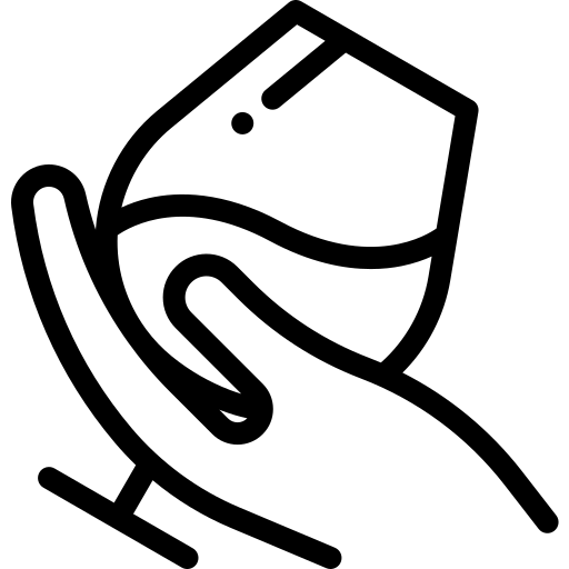 Tasting wine icon